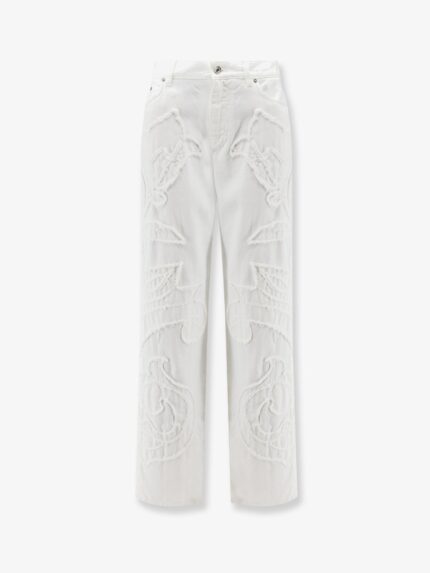 Dolce & Gabbana Boyfriend Denim Trousers With Embroidery