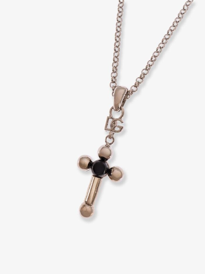 Dolce & Gabbana Brass Necklace With Iconic Crucifix