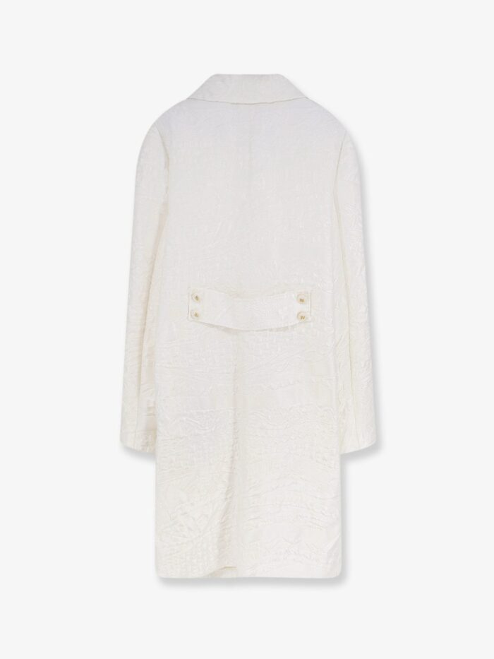Dolce & Gabbana Brocade Coat With DG Buttons