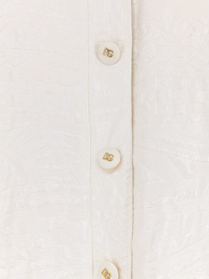 Dolce & Gabbana Brocade Coat With DG Buttons