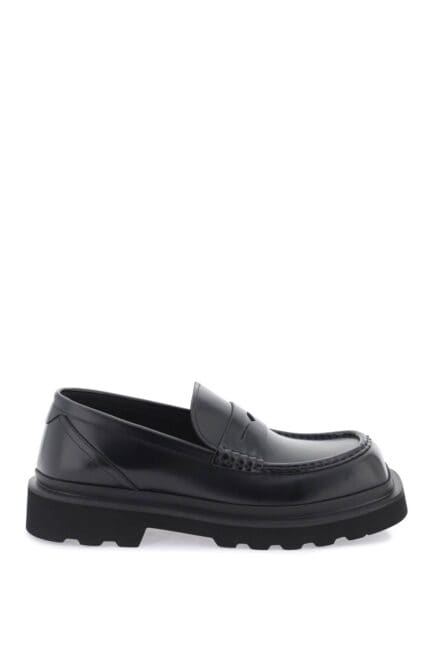 Dolce & Gabbana Brushed Leather Loafers