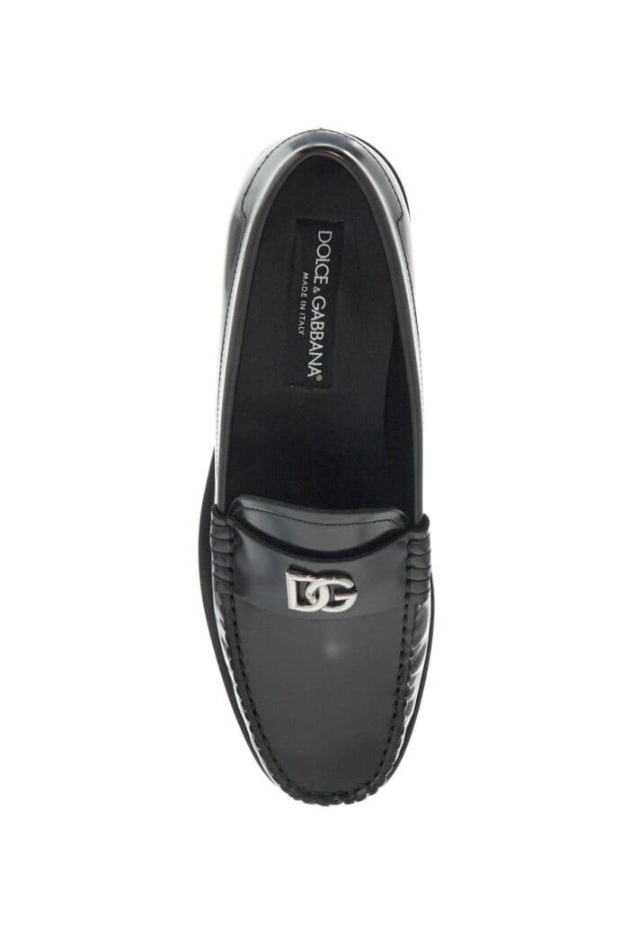 DOLCE & GABBANA Brushed Leather Loafers