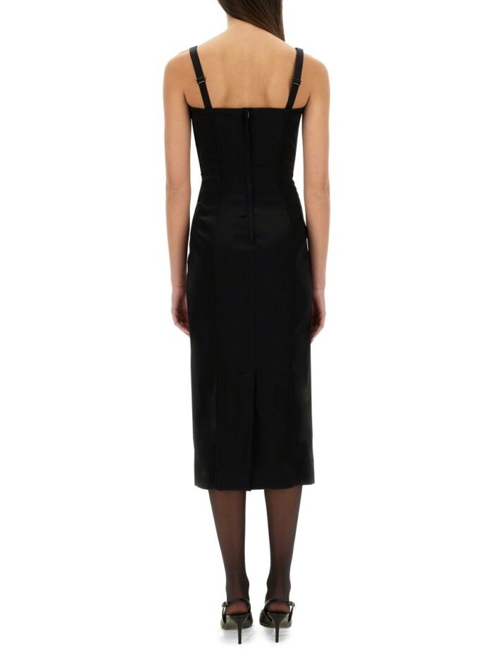 Dolce & Gabbana BUSTIER LONGUETTE DRESS WITH BRA