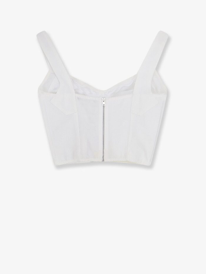 Dolce & Gabbana Bustier Top With Lace Inserts