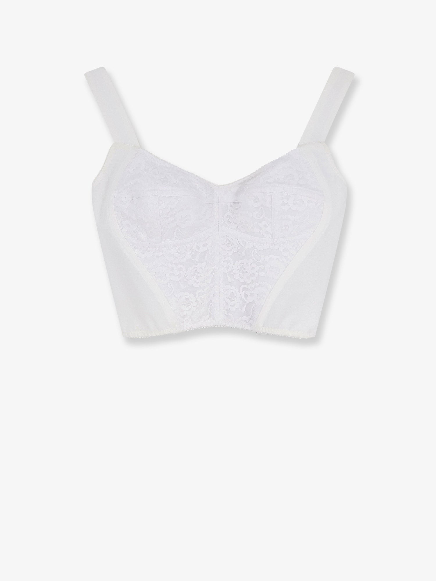 Dolce & Gabbana Bustier Top With Lace Inserts
