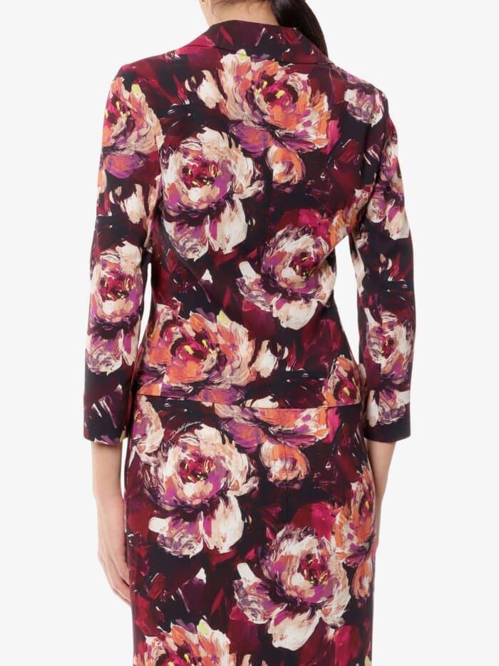 Dolce & Gabbana Cady  Blazer With Peonie Flower Print