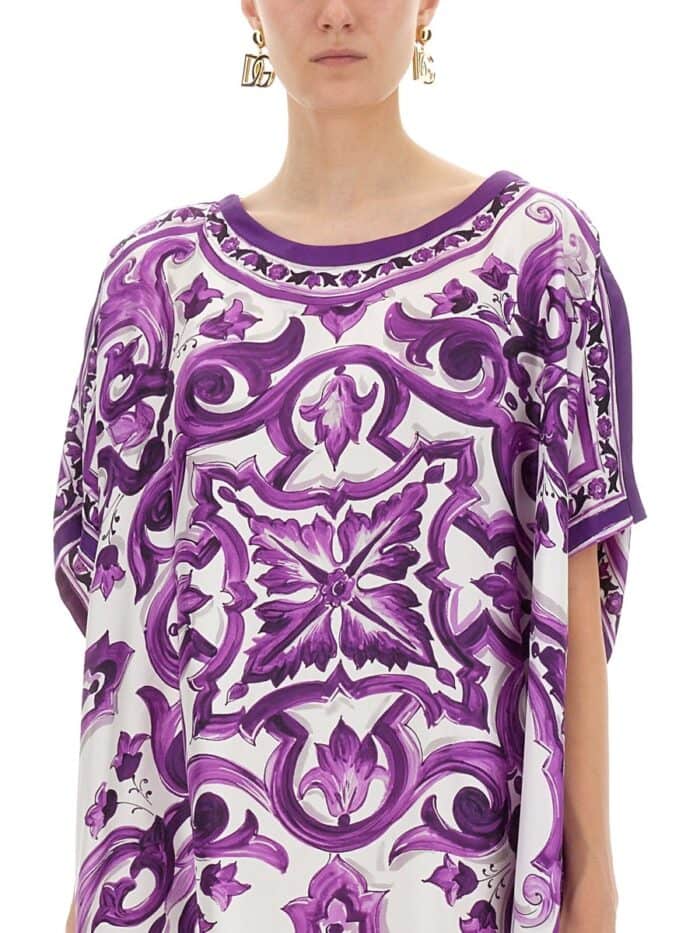Dolce & Gabbana CAFTAN WITH PRINT