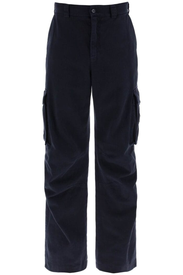 DOLCE & GABBANA Cargo Pants With Logo Plaque