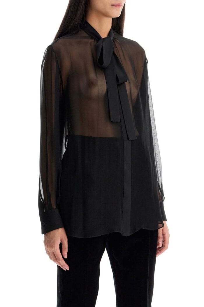 DOLCE & GABBANA 'chiffon Blouse With Bow