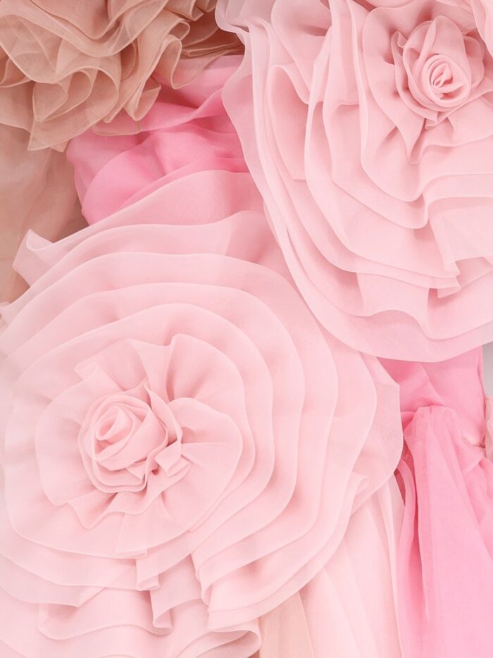 Dolce & Gabbana Chiffon Long Dress With Bustier