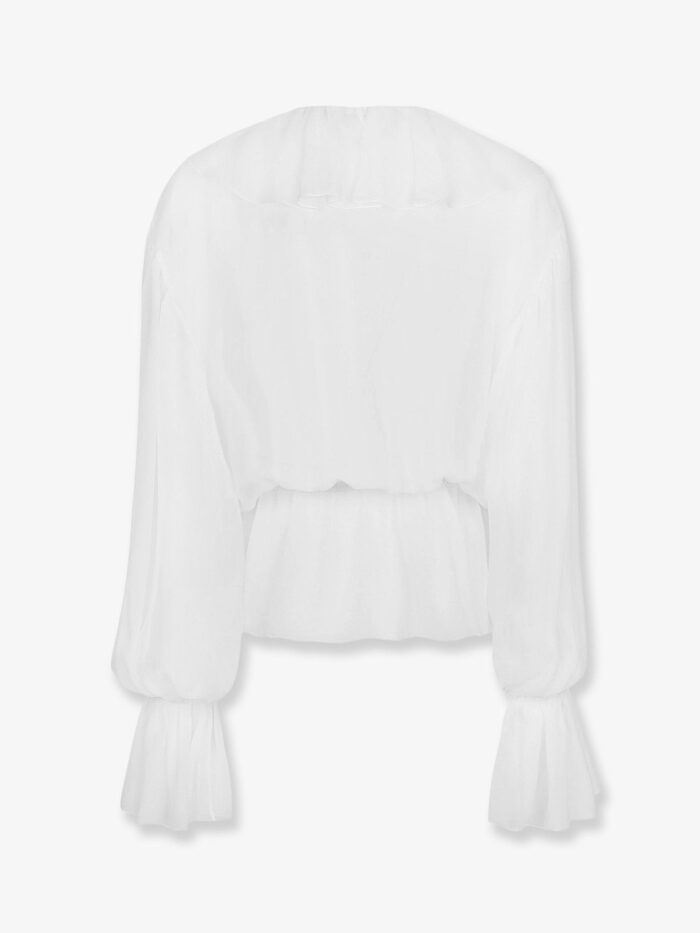 Dolce & Gabbana Chiffon Shirt With Volant