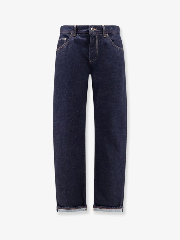 dolce & gabbana classic jeans with logo embroidery Dolce & Gabbana Classic Jeans With Logo Embroidery