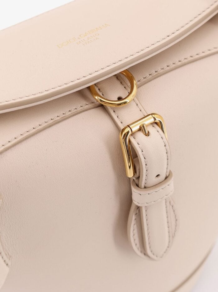 Dolce & Gabbana Coffa Capri Leather Shoulder Bag