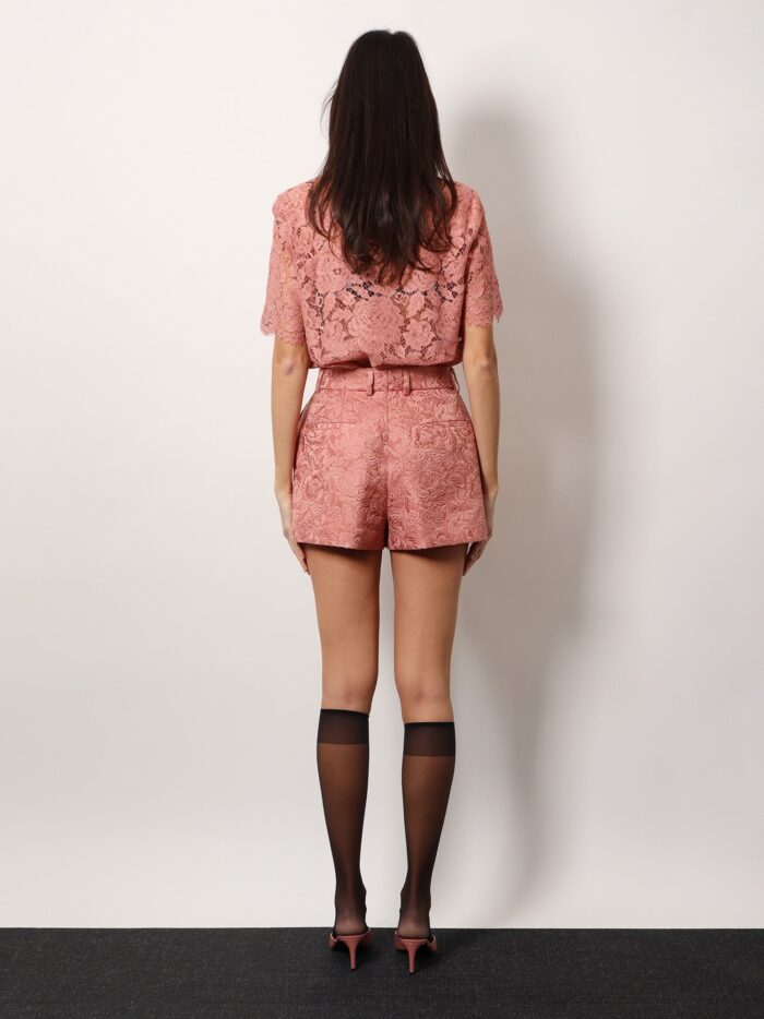 Dolce & Gabbana Cotton And Silk Blend Shorts