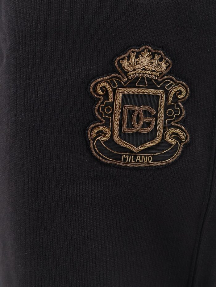 Dolce & Gabbana Cotton Bermuda Shorts With Heraldic Logo Patch