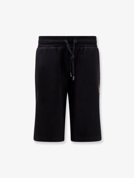 Dolce & Gabbana Cotton Bermuda Shorts With Heraldic Logo Patch