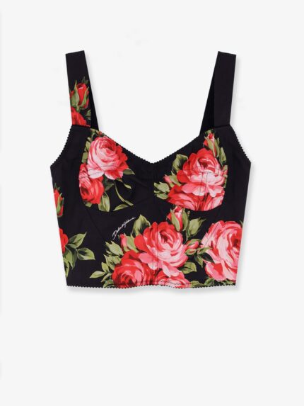 Dolce & Gabbana Cotton Blend Bustier Top