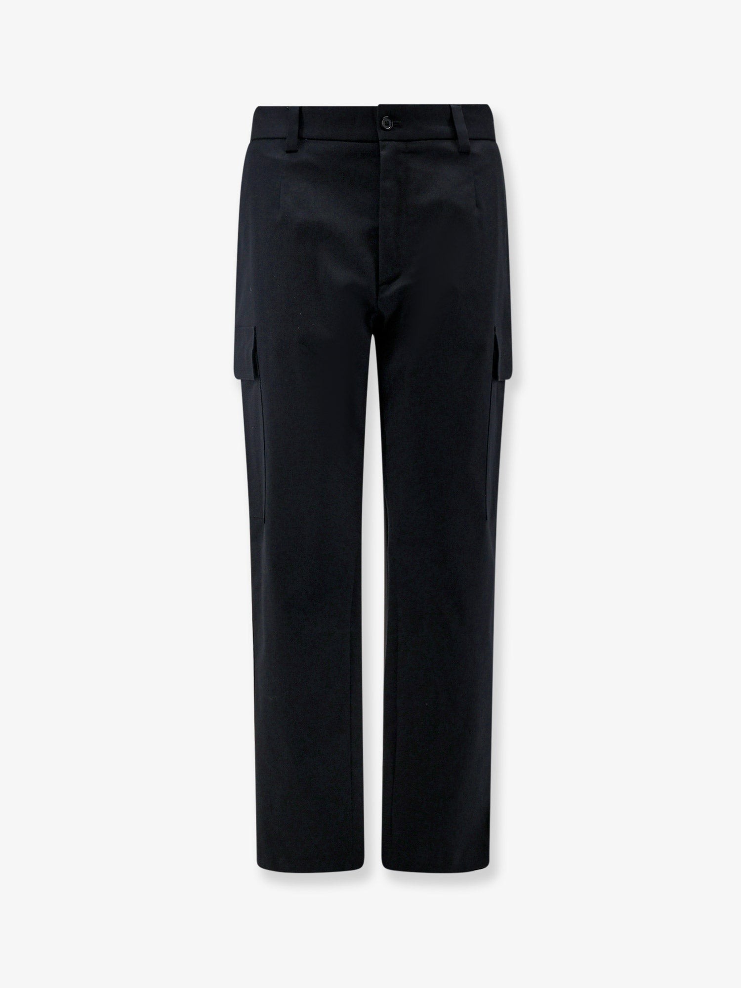Dolce & Gabbana Cotton Cargo Trousers With Back Metal Logo Patch