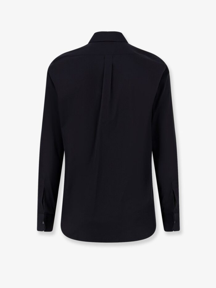 Dolce & Gabbana Cotton Shirt With Iconic Logo On The Front