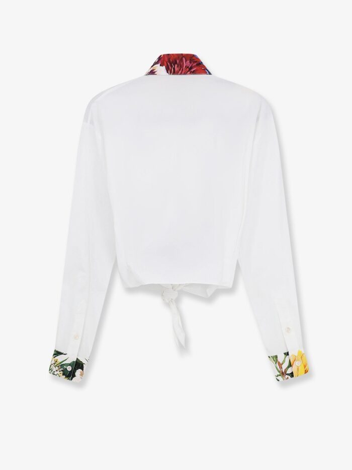 Dolce & Gabbana Cotton Shirt With Knot