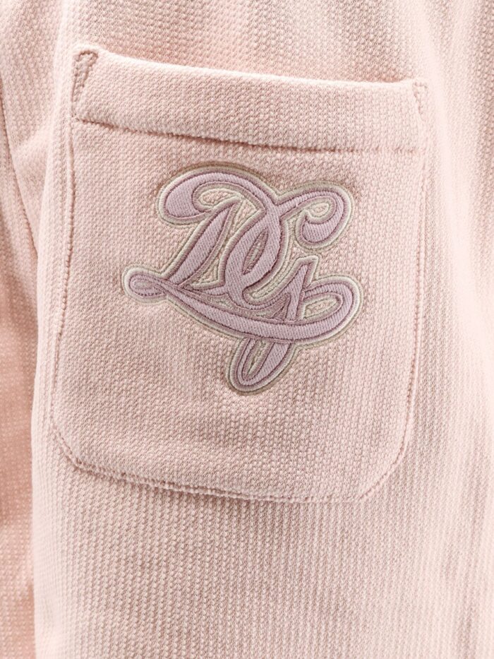 Dolce & Gabbana Cotton Shorts With Embroidered Logo On The Back