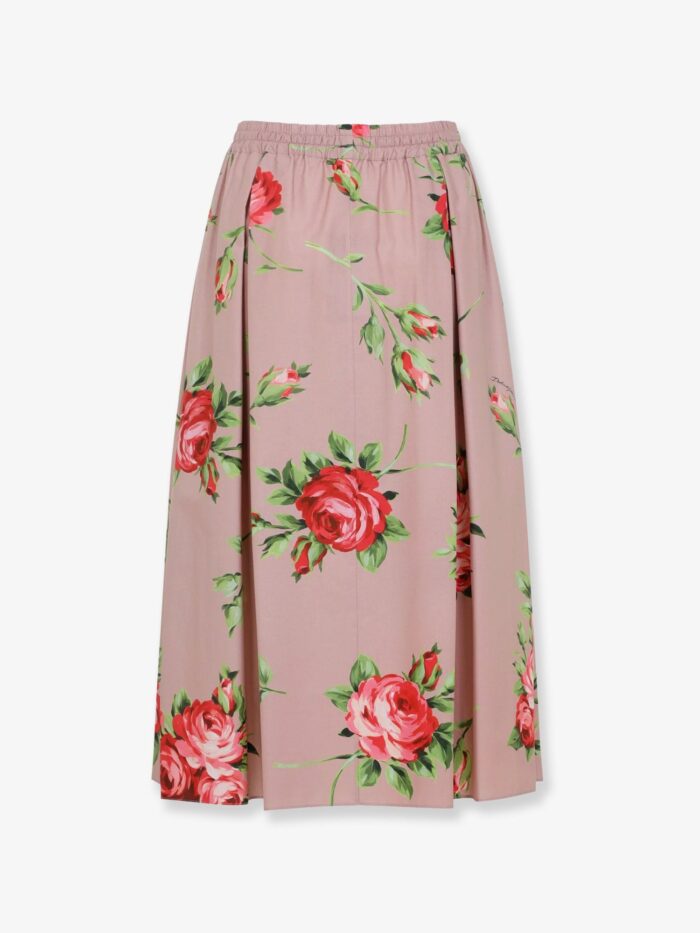 Dolce & Gabbana Cotton Skirt With Iconic Print