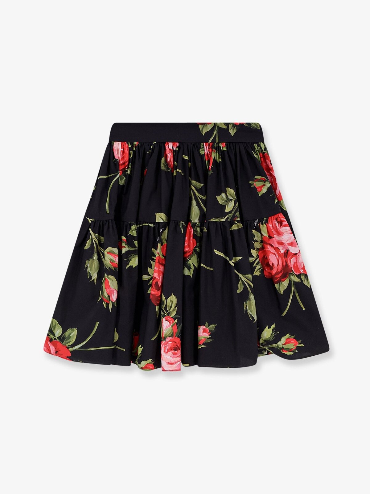 Dolce & Gabbana Cotton Skirt With Iconic Print