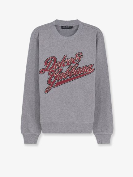 Dolce & Gabbana Cotton Sweatshirt With Front Embroidery