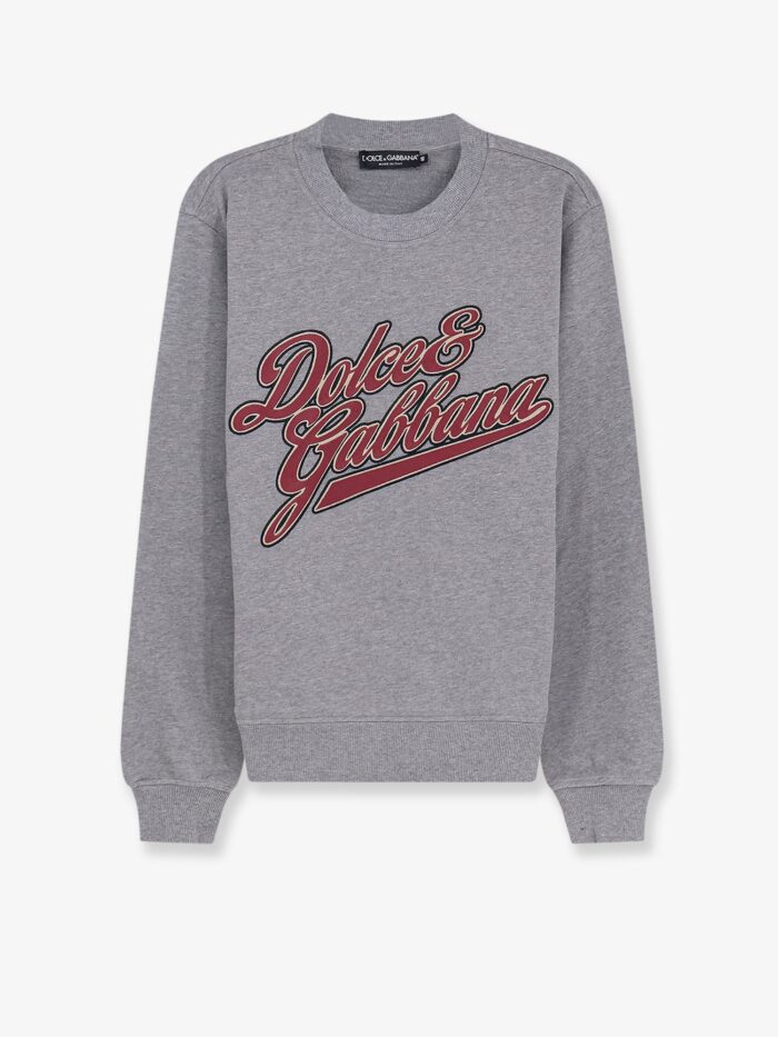 Dolce & Gabbana Cotton Sweatshirt With Front Embroidery