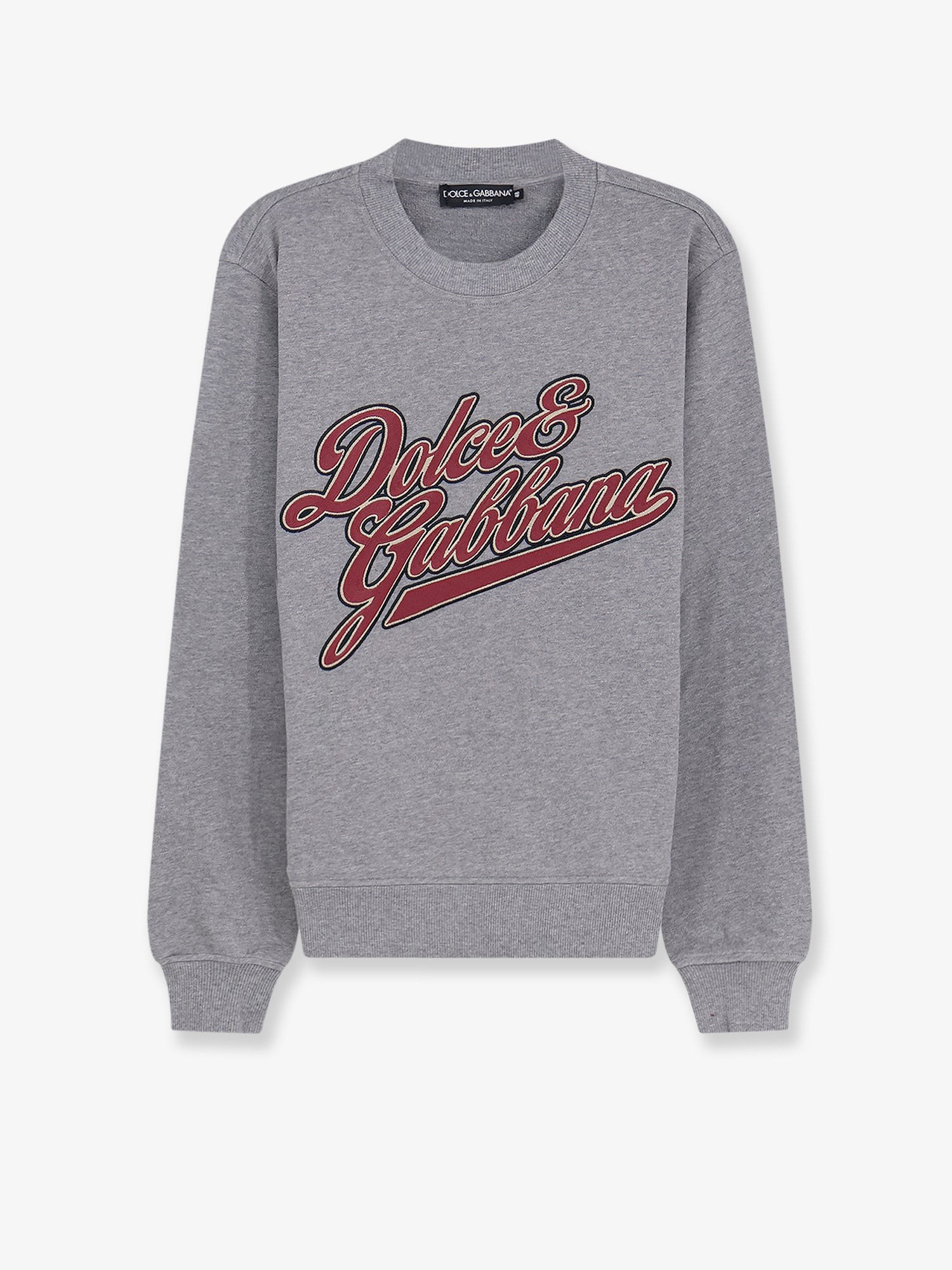 Dolce & Gabbana Cotton Sweatshirt With Front Embroidery