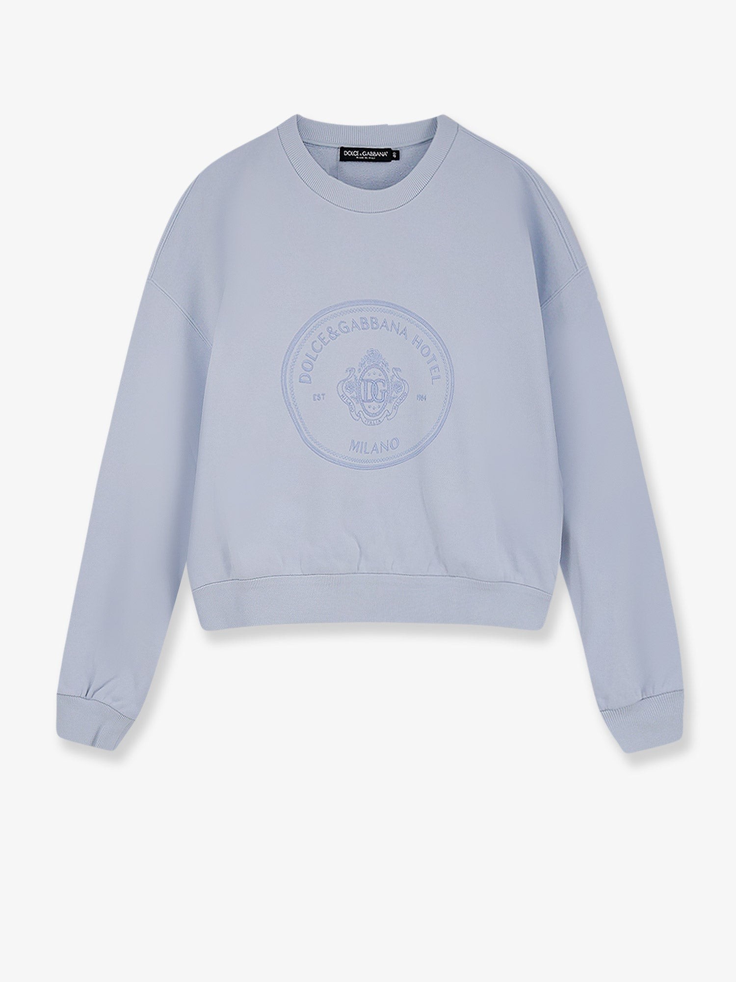 Dolce & Gabbana Cotton Sweatshirt With Iconic Logo