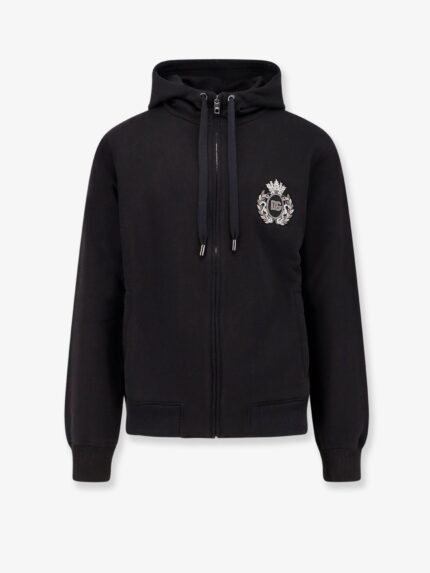 Dolce & Gabbana Cotton Sweatshirt With Logo Patch
