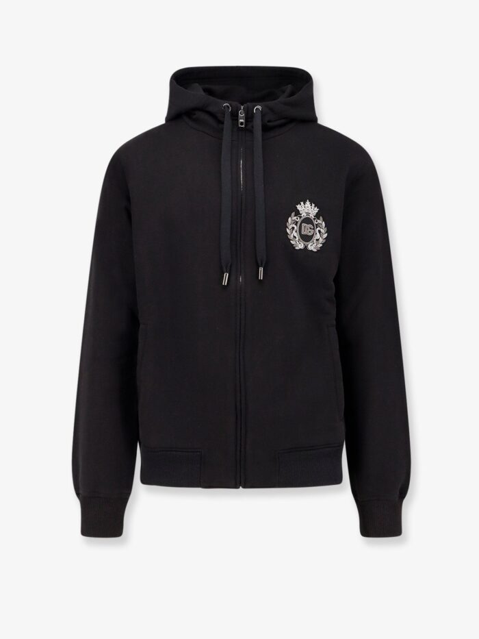 Dolce & Gabbana Cotton Sweatshirt With Logo Patch