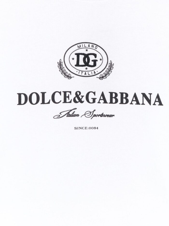 Dolce & Gabbana Cotton Sweatshirt With Logo Print On The Front