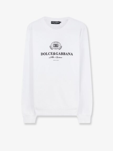 Dolce & Gabbana Cotton Sweatshirt With Logo Print On The Front