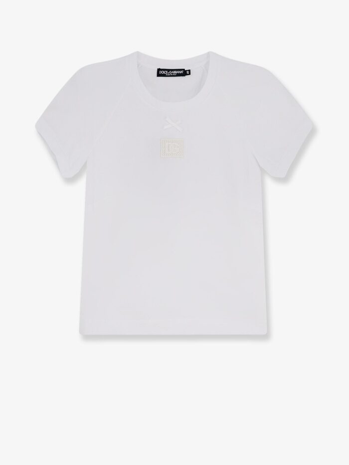dolce & gabbana cotton t shiirt with logo Dolce & Gabbana Cotton T-shiirt With Logo