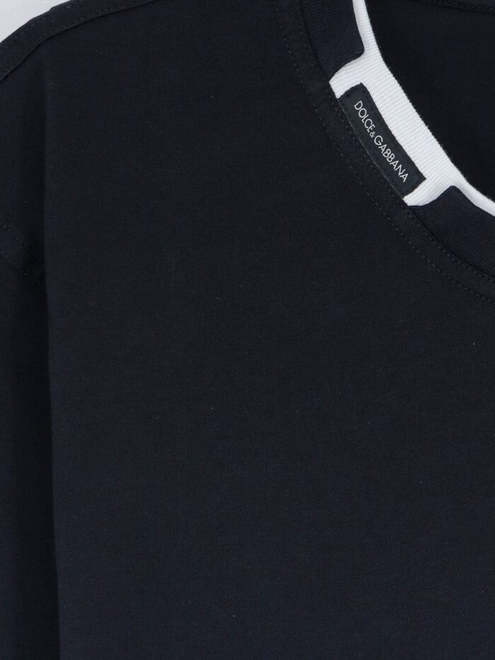 Dolce & Gabbana Cotton T-shirt With Contrasting Profile