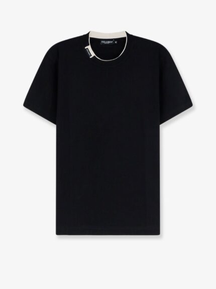 Dolce & Gabbana Cotton T-shirt With Contrasting Profile