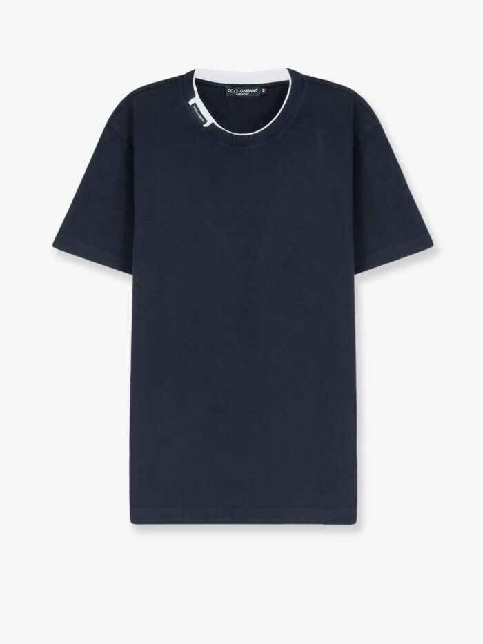 Dolce & Gabbana Cotton T-shirt With Contrasting Profile