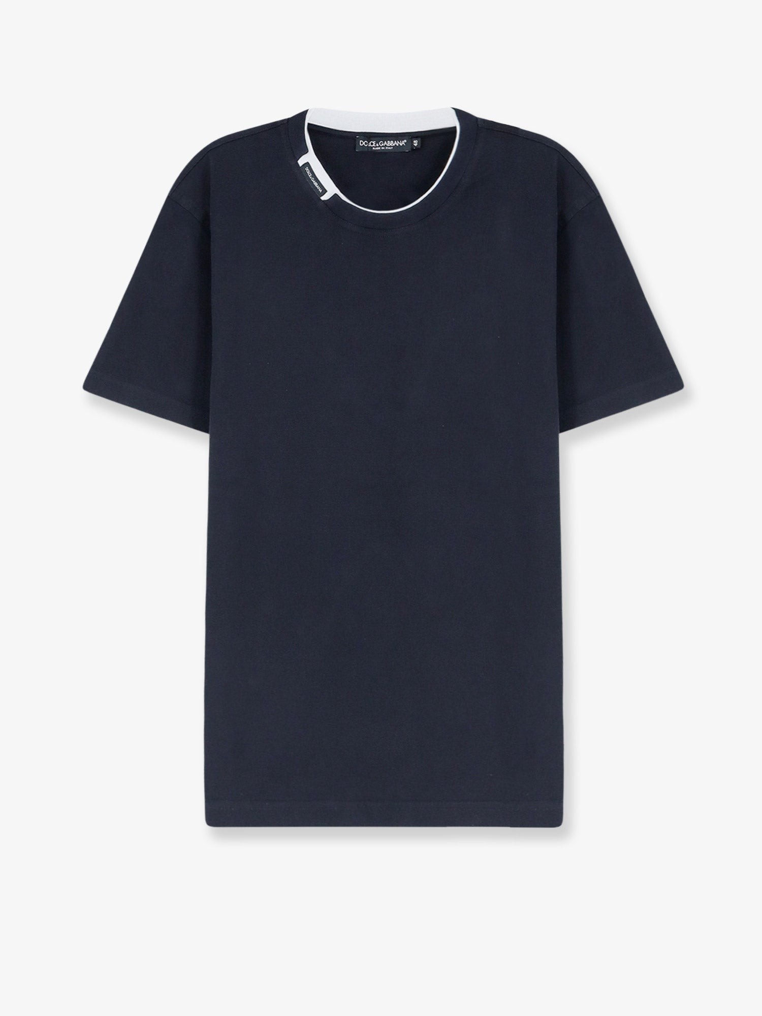 Dolce & Gabbana Cotton T-shirt With Contrasting Profile