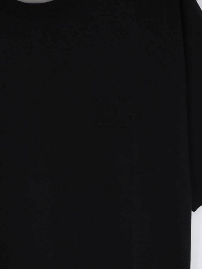 Dolce & Gabbana Cotton T-shirt With Embossed DG Logo