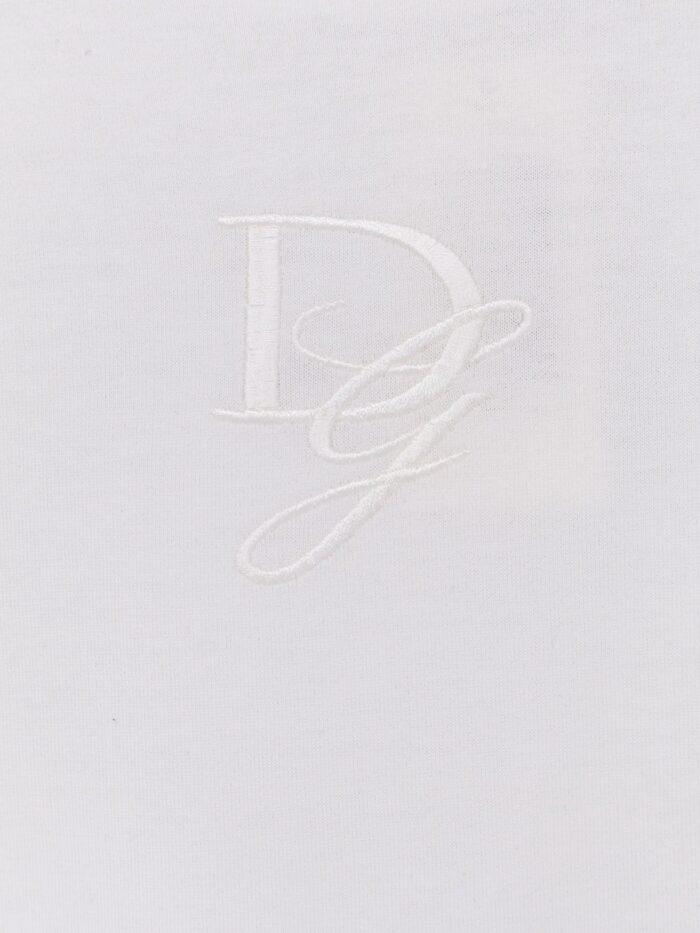 Dolce & Gabbana Cotton T-shirt With Embroidered Logo On The Front
