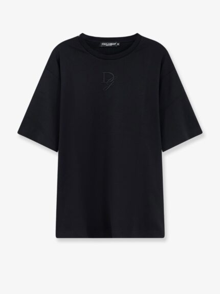 Dolce & Gabbana Cotton T-shirt With Embroidered Logo On The Front