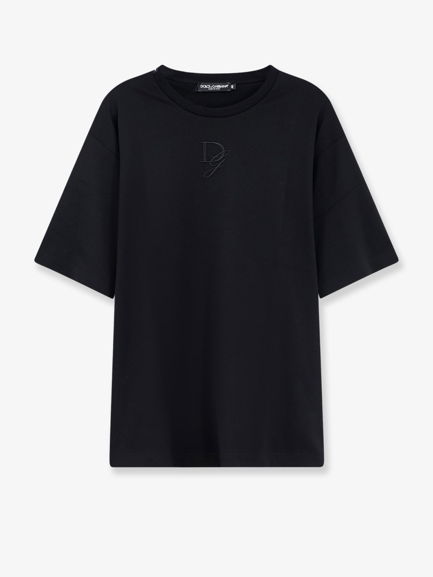Dolce & Gabbana Cotton T-shirt With Embroidered Logo On The Front