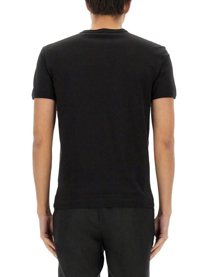 Dolce & Gabbana COTTON T-SHIRT WITH HERALDIC PATCH