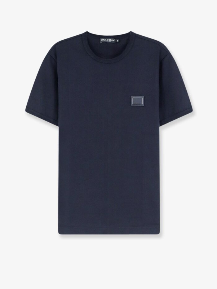 Dolce & Gabbana Cotton T-shirt With Iconic Detail