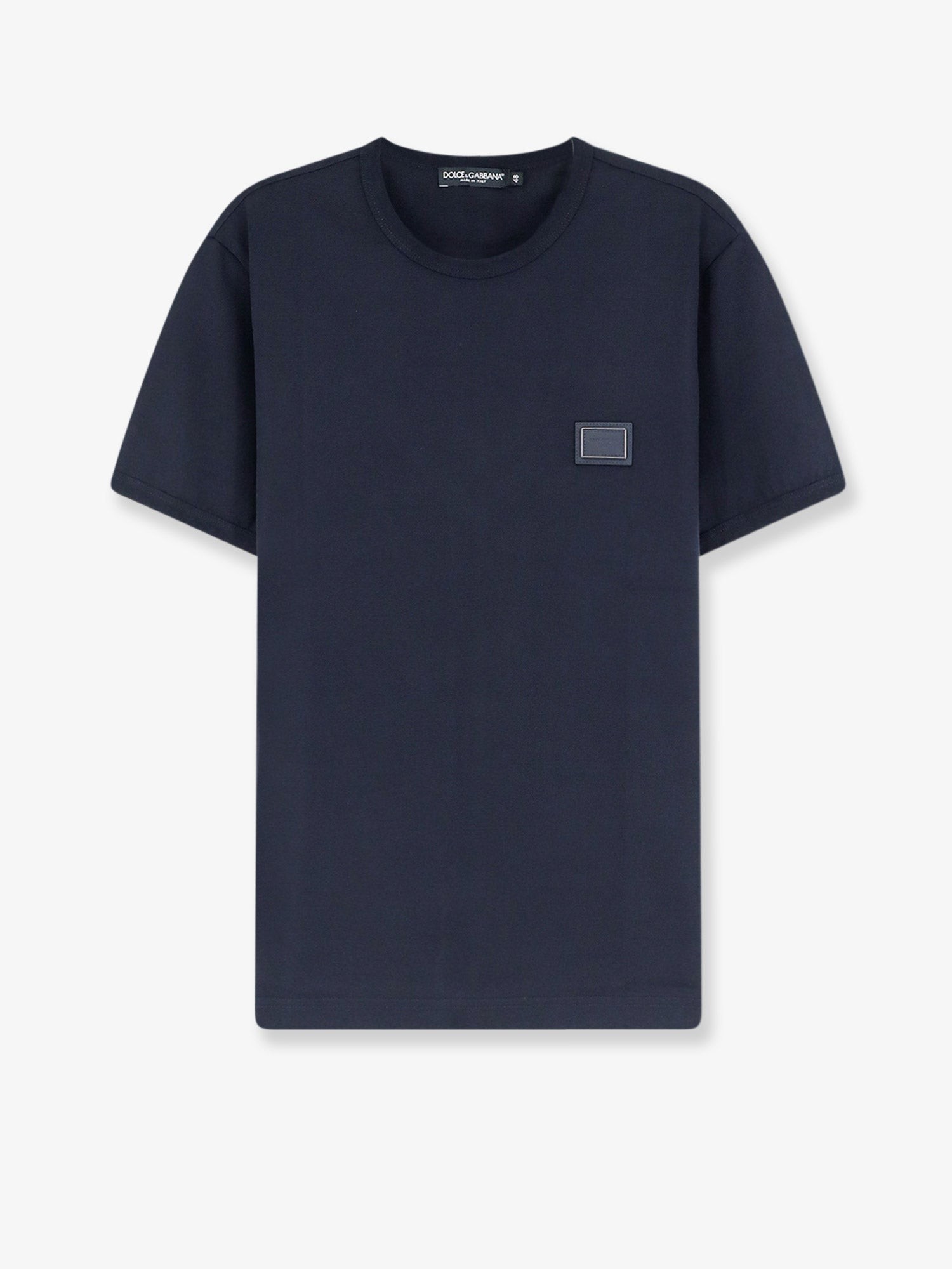 Dolce & Gabbana Cotton T-shirt With Iconic Detail