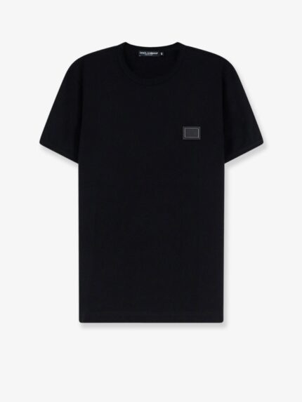 Dolce & Gabbana Cotton T-shirt With Iconic Detail
