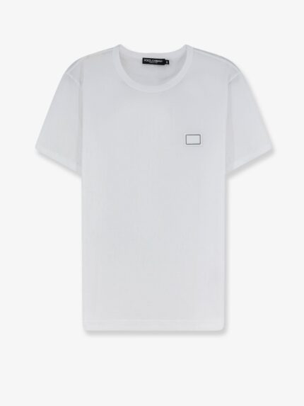 Dolce & Gabbana Cotton T-shirt With Iconic Detail