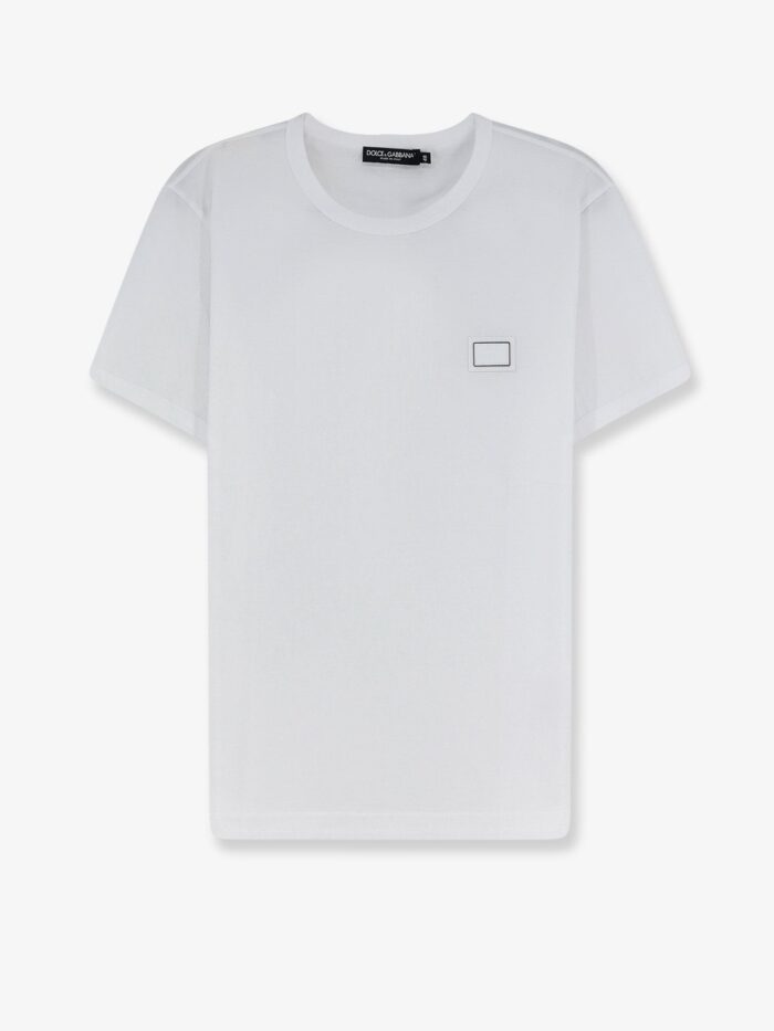 Dolce & Gabbana Cotton T-shirt With Iconic Detail